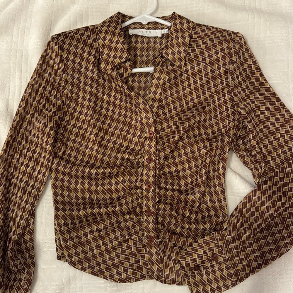 Astr The Label Button Up Blouse - image 2